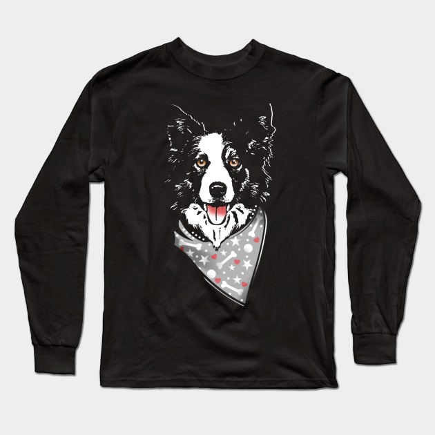 Border Collie Love Long Sleeve T-Shirt by Artizan